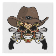 Zuckerschädel Outlaw-Imitate gepackt Canvas Print