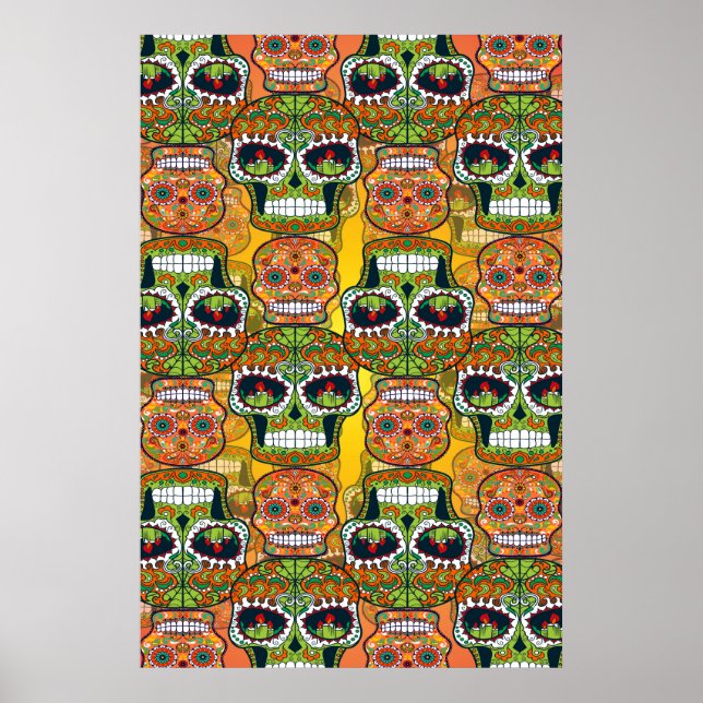 Zuckerschädel Poster (Vorne)