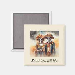 Zuckerschädel-Schatz Dia de los Muertos Magnet