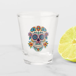Zuckerschädel Schnapsglas