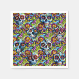 Zuckerschädel Serviette