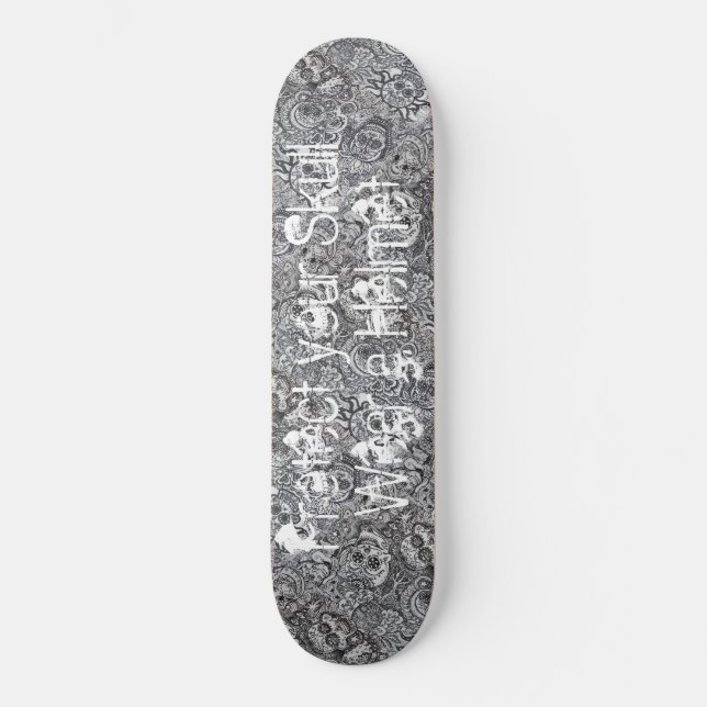 Zuckerschädel-Sicherheit Skateboard (Vorderseite)