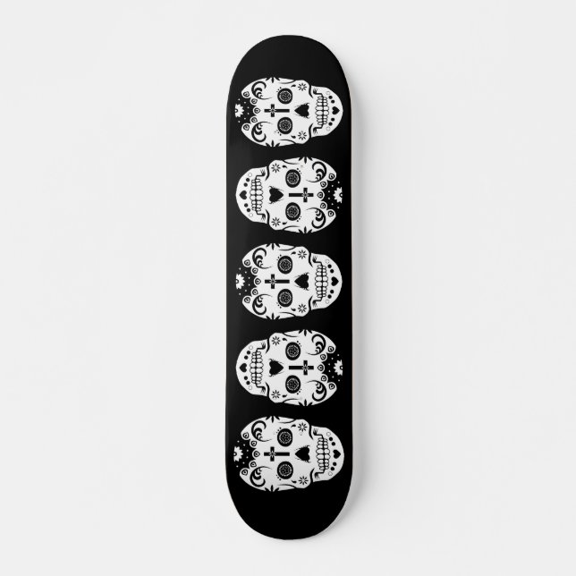 Zuckerschädel Skateboard (Vorne)