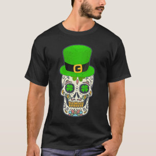 Zuckerschädel-St. Patricks Day von totem Lucky Hal T-Shirt