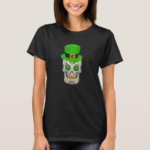 Zuckerschädel-St. Patricks Day von totem Lucky Hal T-Shirt