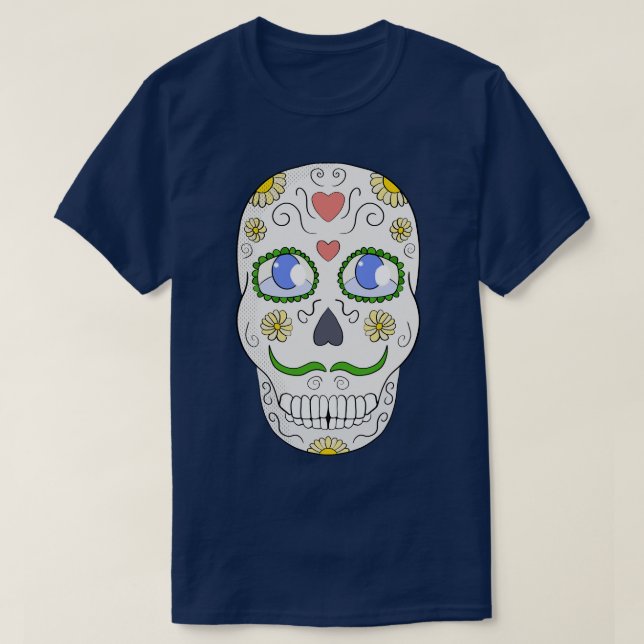 Zuckerschädel T-Shirt (Design vorne)
