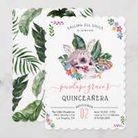 Zuckerschädel-Tag der Toten Quinceañera