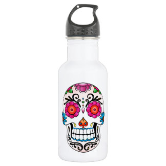 Zuckerschädel - Tag der Toten, Tattoo, Mexiko Trinkflasche