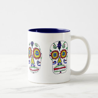 Zuckerschädel-Tasse Zweifarbige Tasse