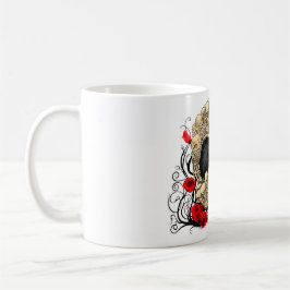 Zuckerschädel - Tätowierungs-Entwurf Kaffeetasse