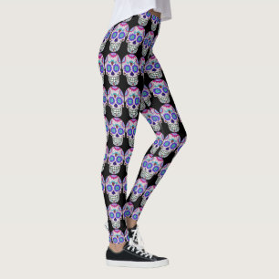 Zuckerschädel, Totentag, Halloween, Leggings