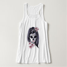 Zuckerschädel und Lilien