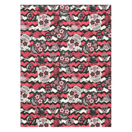 Zuckerschädel und -muster für Blume Tischdecke