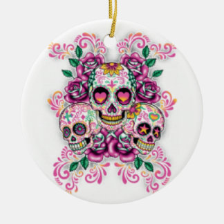Zuckerschädel-Verzierung Keramik Ornament