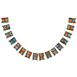 Zuckerschädel Wimpelkette