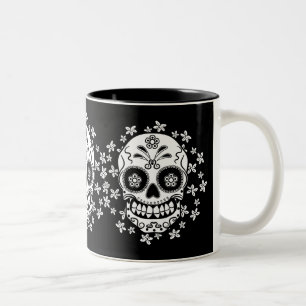 Zuckerschädel Zweifarbige Tasse