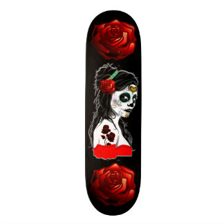 Zuckerschädelpinup-Skateboardplattform Skateboard
