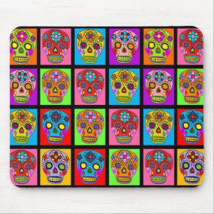 Zuckerschädelquadrate Mousepad