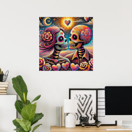 Zuckerschnecken in Liebe Impressionistische Khalkp Poster