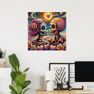 Zuckerschnecken in Liebe Impressionistische Khalkp Poster