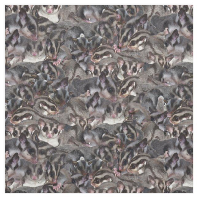 Zuckersegelflugzeug-Collage Stoff (Muster)