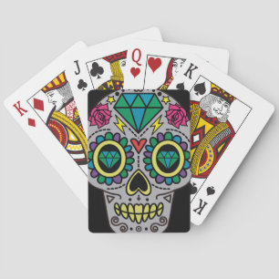 Zuckerskulptur, Tag der Toten Spielkarten