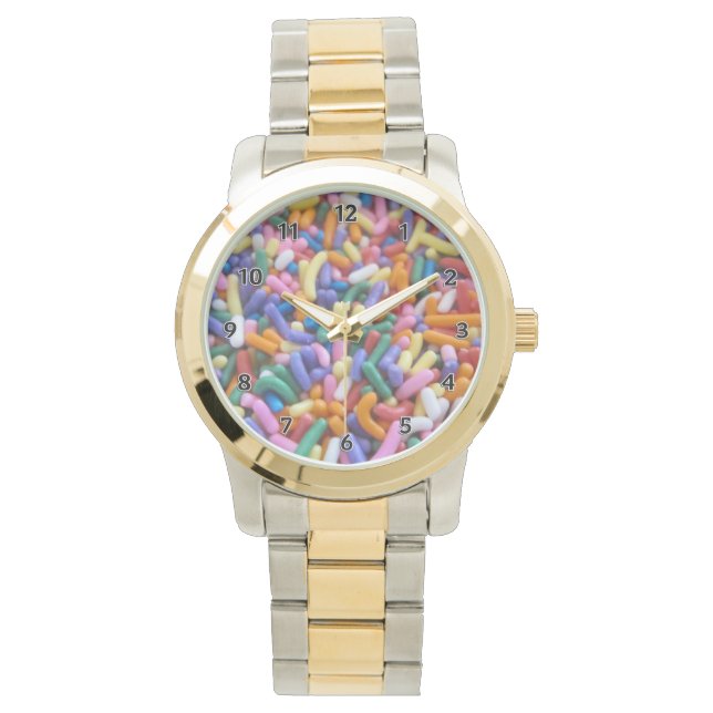Zuckersprinklen Armbanduhr (Vorderseite)