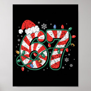 Zuckerstange 67 Lustiges Weihnachten 67 Sechs Sieb Poster