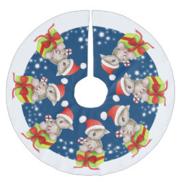 Zuckerstange betreffen festliches polyester weihnachtsbaumdecke