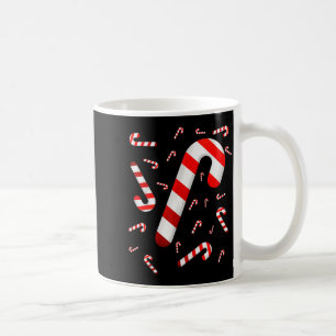 Zuckerstange Fröhlich und hell Rot-Weiße Süßigkeit Kaffeetasse