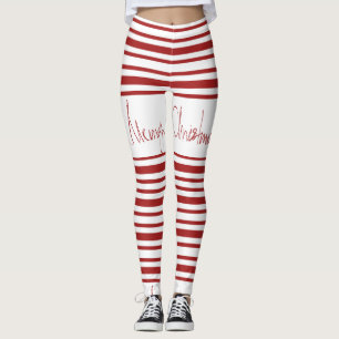 ZUCKERSTANGE-GESTREIFTE LEGGINGS