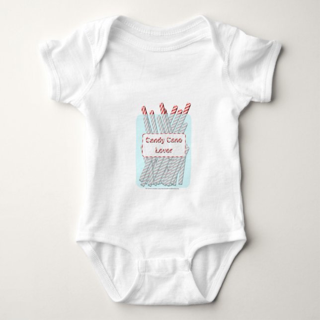 Zuckerstange-Liebhaber Baby Strampler (Vorderseite)