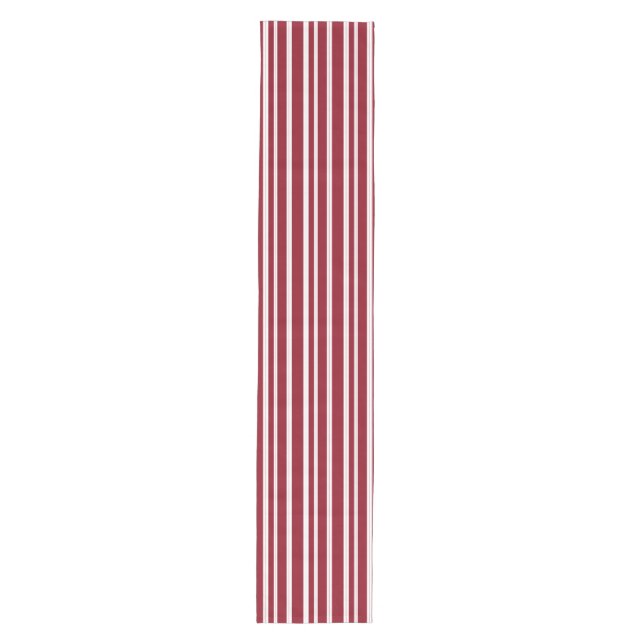 Zuckerstange-roter weißer mittelgroßer tischläufer (Vorderseite)