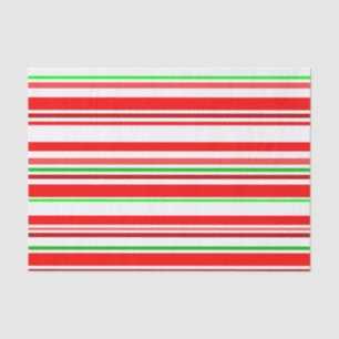 Zuckerstange Stripes rote grüne festliche Streifen Seidenpapier