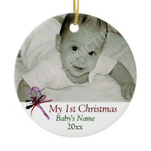 Zuckerstange-Verzierung des Babys erste Weihnachts