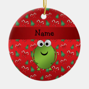Zuckerstangebäume des personalisierten keramik ornament
