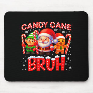 Zuckerstangen-Bruh-Süßer-Weihnachtsmann-Elf-Weihna Mousepad