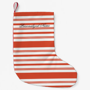 Zuckerstangen-Chor-Streifen-Horizontal Kleiner Weihnachtsstrumpf