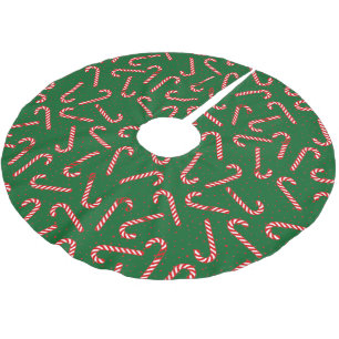 Zuckerstangen-Design Polyester Weihnachtsbaumdecke