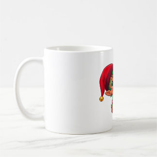 Zuckerstangen-Elfen-Weihnachtsfreude Kaffeetasse