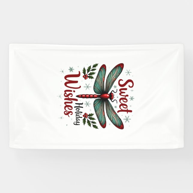 Zuckerstangen-Flügel Libelle Banner (Horizontal)