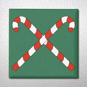 Zuckerstangen gekreuzt magnet
