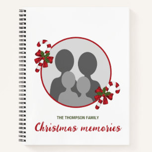 Zuckerstangen mit individuellem Foto-Template und Notizbuch