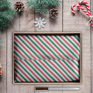 Zuckerstangen-Peppermint-Streifen-Weihnachten Seidenpapier