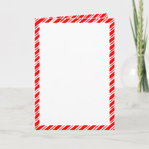 Zuckerstangen-Rand Weihnachten Blanko Text Einladung