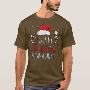 Zuckerstangen Santa Hut Familie Kinder passende Ch T-Shirt