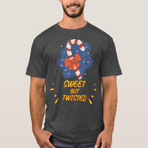 Zuckerstangen-Süß-aber-verdreht-lustiger-sarkastis T-Shirt