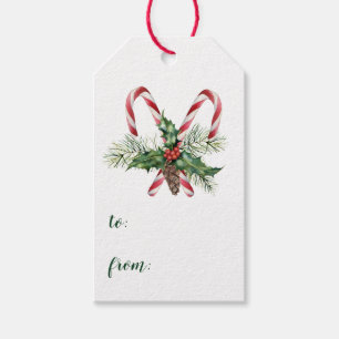 Zuckerstangen-Weihnachten An Für Geschenkanhänger