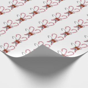 Zuckerstangen Weihnachten Geschenkpapier