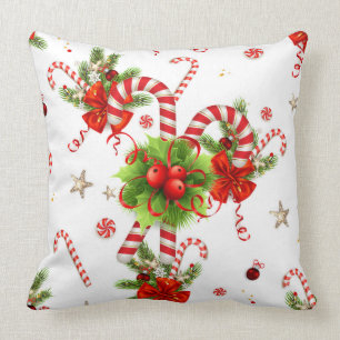 Zuckerstangen-Weihnachten Kissen